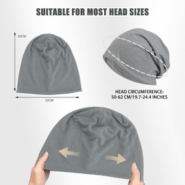 JOOTUEPO Slouchy Beanie Hat for Men and Women, Pack of 2 Beanie Hat, Chemo Headwear, Women's Summer, Thin/Cotton, for Men and Women