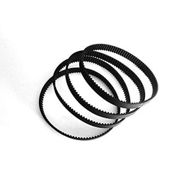 GT2 Timing Belt, Powertool Rubber Synchronous Belt - 6mm Width for 3D Printer Belt CNC Machine (Pack of 2), 280mm 2GT-6mm, Black, 631