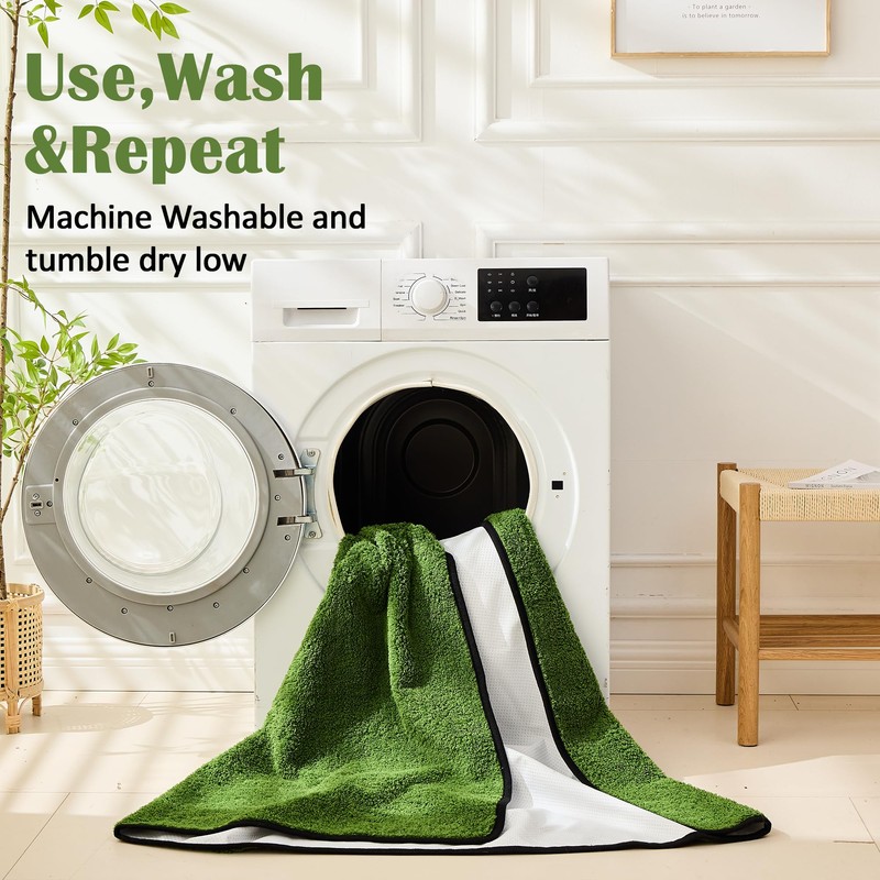Qeils Reusable Dog Pee Pads, 4 Pack Super Absorbent &