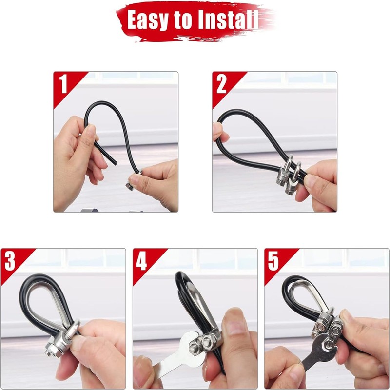 MEZOKUCEL Fitness Pulley Cable, Adjustable Home Gym Cable Pulley System，Replacement