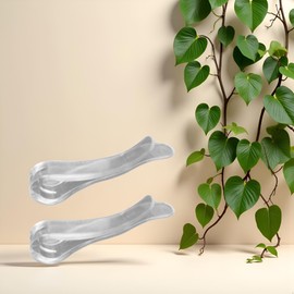 100Pcs U Shaped Plastic Alligator Clips Shirts Folding Clips Garment Clips Clothespins for Ties Socks Pants Clothes Pins Laundry Storage and Organization（Transparent）