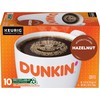 Dunkin' Hazelnut Flavored Coffee, 10 Keurig K-Cup Pods