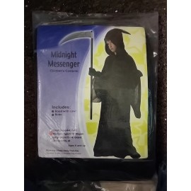 Oriental Trading Grim Reaper Midnight Messenger Costume Child Medium 8-10