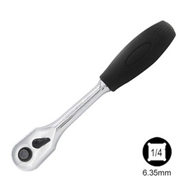 1/4-Inch Square Drive 45 Tooth Reversible Soft Grip Ratchets Wrench Socket Tool Torque Wrench