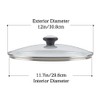 Farberware Accessories Glass Replacement Lid for Farberware Pots and Saucepans,