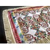 Tache Tapestry Table Cloth Large Elegant Ornate Ivory Colorful Paisley