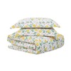 Brooklyn Loom Verbena Multi Cotton 3-Piece King Duvet Set, Lemon