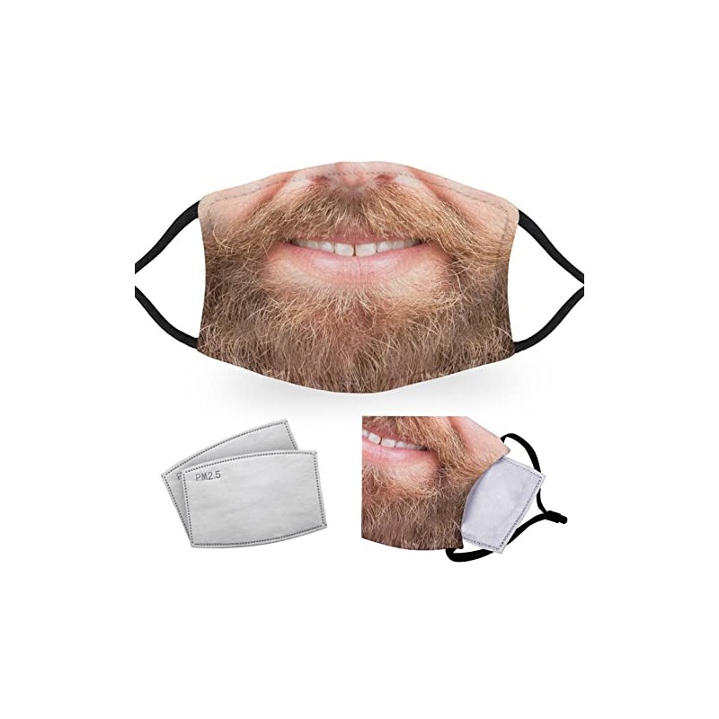 Smiley Beard - Childrens Face Masks - 2 Filters Included