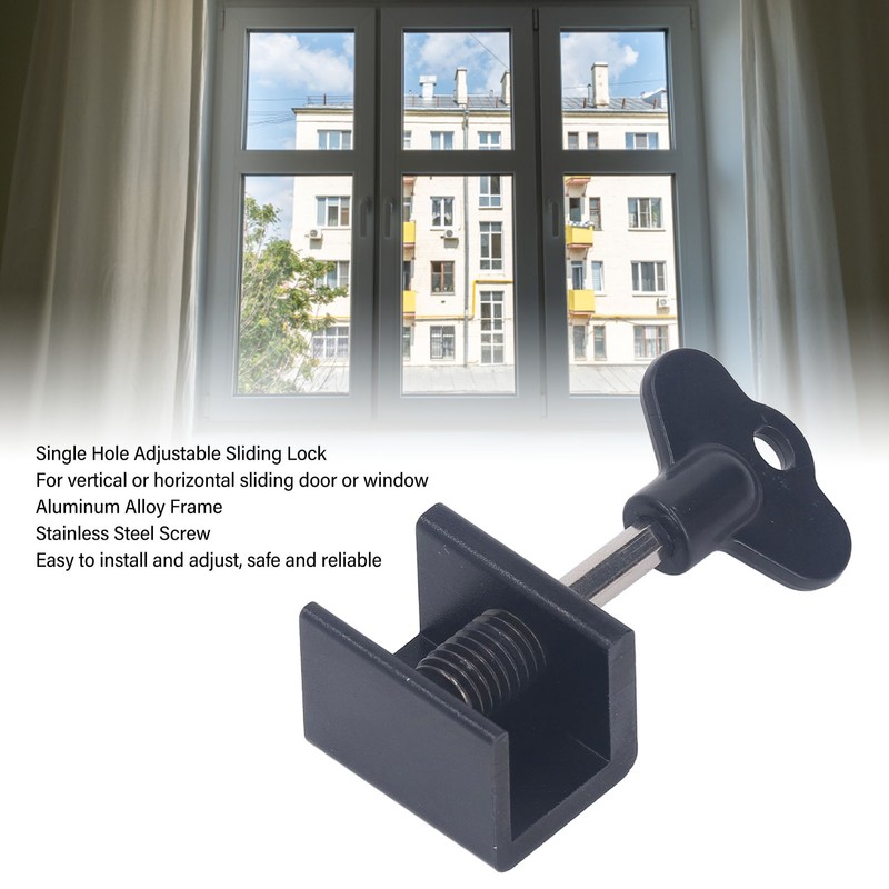 10 Sets Single Hole Window Locks with Wrench Key Adjustable