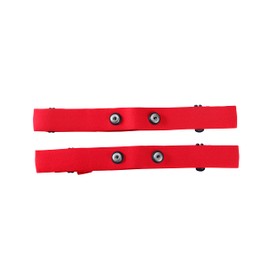 Rich Green Valley Chest Strap Heart Rate Monitor Replacement Strap Adjustable Chest Band Compatible with Myzone MZ-3 Strap MZ-1 Strap(Red, Medium, 2Pack)