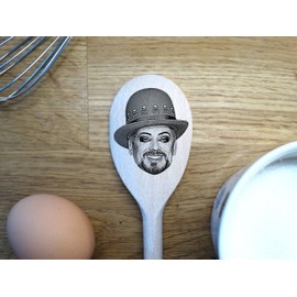 Boy George Merch Gift Idea Image On A Wooden Spoon-Novelty Memorabilia Birthday Christmas Present