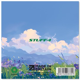 Floral Birthday Cards for Women and Her - Iris Field - Happy Birthday Card for Mom, Sister, Daughter, Aunt, Cousin, Grandma, Girlfriend, 145mm x 145mm, Irises Flowers Greeting Cards