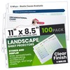 Performore 100 Sheet Protectors, Landscape Clear Sheet Protectors 8.5 X