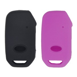 Weibiss - Juego de 2 fundas de goma de silicona para llave de coche para Kia Telluride Seltos Soul Forte GT EX Sportage Sorento Cerato NIRO 2019 2020 2021