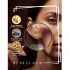 MUSECLOUD 3 Pairs 14K Gold Plated Nugget Earrings for Men