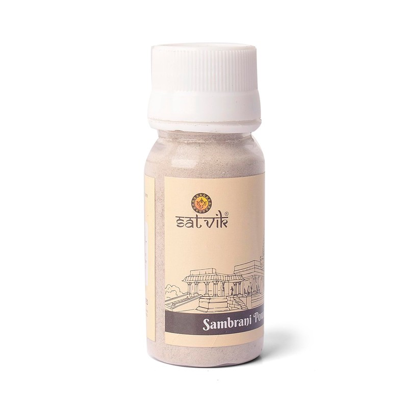 SATVIK Pure Sambrani Powder for Pooja – 30g | Premium