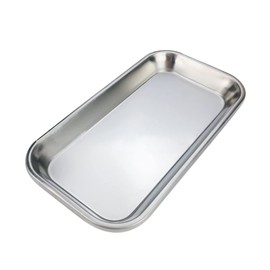 Surgical Dental Tray, Stainless Steel Laboratory Instrument Medical Instrument Tray Dental Bathroom