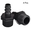sourcing map Drip Irrigation Fittings 15.5mm Barbed to G3/4 Male