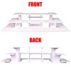 HAOWUJIN 3 Tier Retail Display Stand, Portable Product Shelves, Table