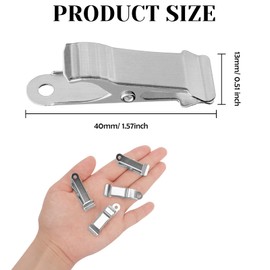 16PCS Metal Mini Clamps Mini Spring Clamp Crocodile Alligator Clips Alligator Clamps DIY Decoration Mini Clip Crocodile Clamps for Work Wire Paper Crafts (Silver)