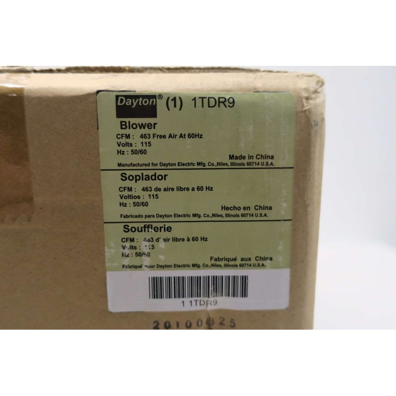 NEW DAYTON 1TDR9 115V-AC 463CFM BLOWER D529987