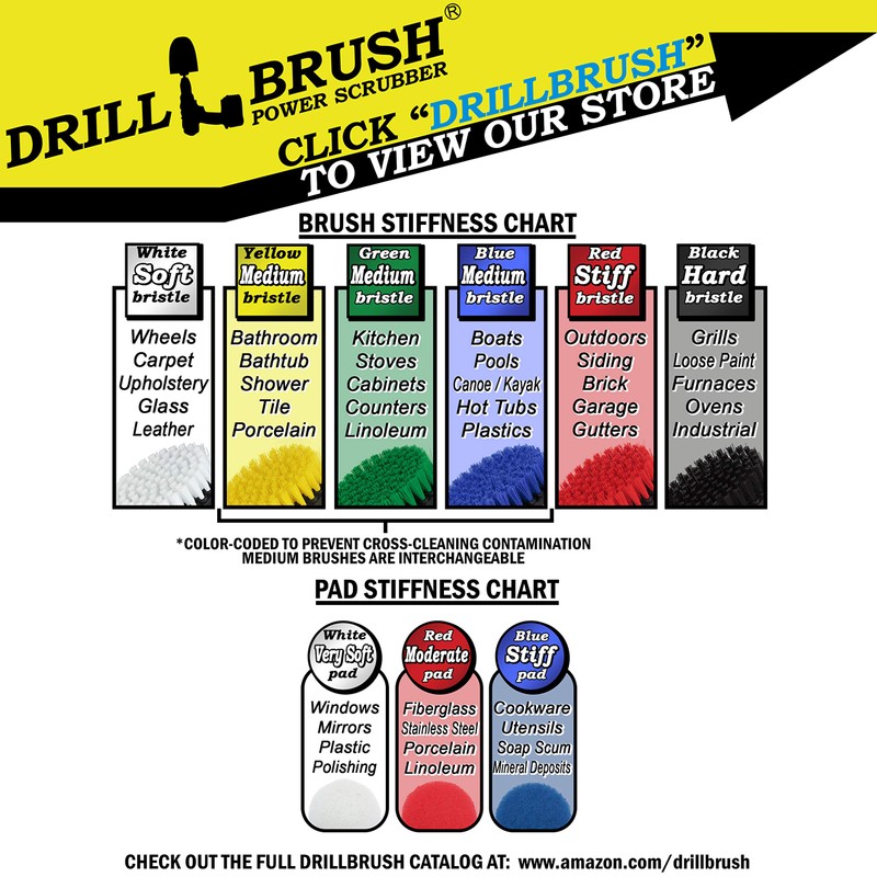 Drillbrush - Drill Brush Kit - Rotary Drill Brush Cordless