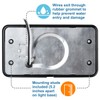Lumitronics 12V LED Exterior Outdoor Porch Light with On/Off Switch