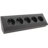 ChiliTec Corner Socket 5-Way Socket Assembly Base Black