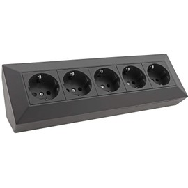 ChiliTec Corner Socket 5-Way Socket Assembly Base Black