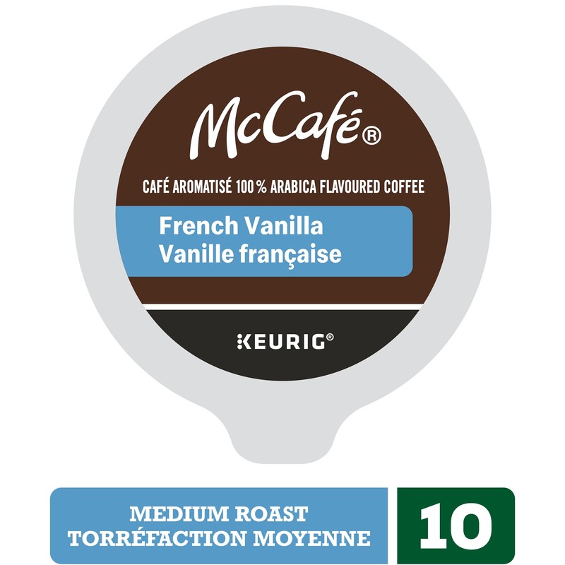 McCafé French Vanilla, Medium Roast, K-Cup Coffee Pods, 10 Count