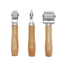 Car Sound Deadening Roller WorthPlanet 3Pcs Auto Noise Roller Car Sound Deadener Rolling Sound Proof Insulation with Wood Handle for Rolling Wheel Interior Accessories W120036