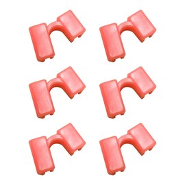 Jagowa 6 Pcs Reusable Chopstick Assistant Reusable Plastic Training Chopsticks Hinges Connector for Children, Adults, Beginners (Pink)