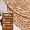 Tobulkirl Woven Placemats Set of 10, 13.5" Round Rattan Placemats,