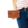 Gusti Rani Leather Wallet Purse Clutch Women's Vintage Leather Brown