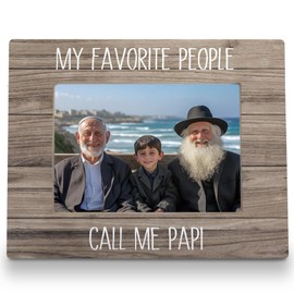 FLDAS Papi Picture Frame 8x10, Dad Picture Frames, Dad Gifts from Kids, Father Pictures Frame, Birthday Gifts Fathers Day for Papis from Son Daughter, My Favorite People Call Me Papi Photo Frame 5X7