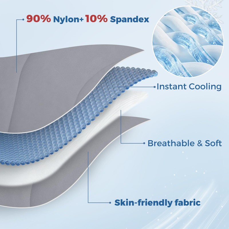downluxe Cooling Comforter King Size, Cooling Blankets for Hot Sleepers,