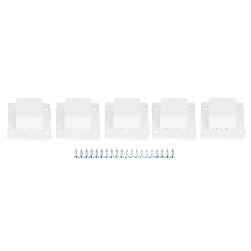 5pcs Wall Shelf Tube Holder Stainless Steel Bar Mount Bracket