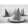 mon bijou® - 6 Pleasantly Soft Fabric Napkins Light Grey