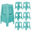 Leinuosen 6 Pcs Plastic Stool for Classroom 18 Inch Stackable