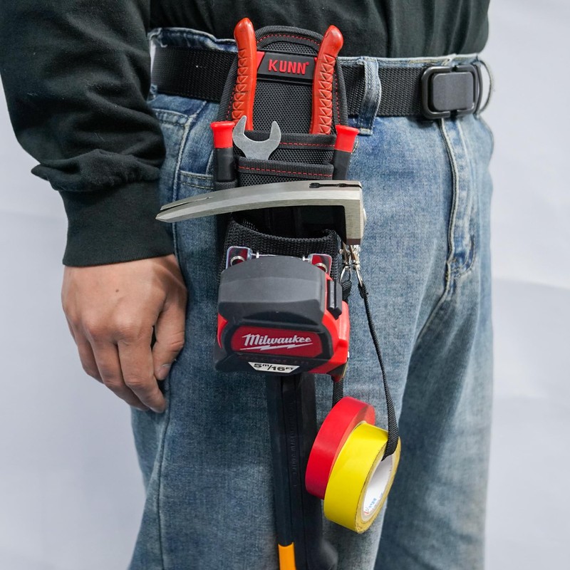KUNN Small Tool Pouch with Belt Clip,Mini Work Tool Organizer