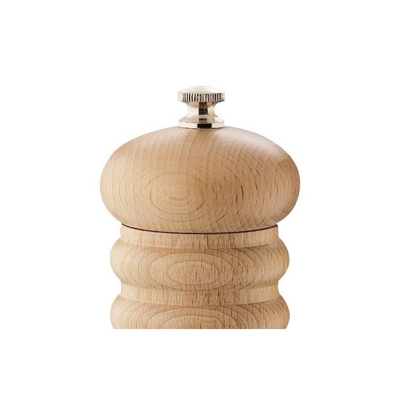 Zassenhaus Berlin Wood Salt Mill, Refillable Manual Salt Grinder, 9.4