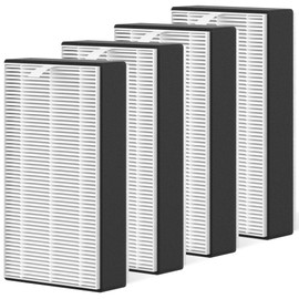 4 Packs F1 Repalcement Filter Compatible with 3M Filtrete C01 T02 Series FAP-C01-F1, FAP-T02-F1, FAP-C01BA-G1, FAP-T02WA-G1, FAP-ST02W and FAP-ST02N Air Purifi-er, Part# FAPF-F1-2P