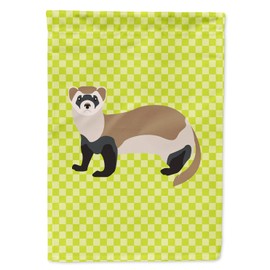 Caroline's Treasures BB7704GF Ferret Green Garden Flag Mailbox Flag Decorative Yard Flag Banner Outside Patio Artwork Yard Flower Beds, Garden Size, Multicolor