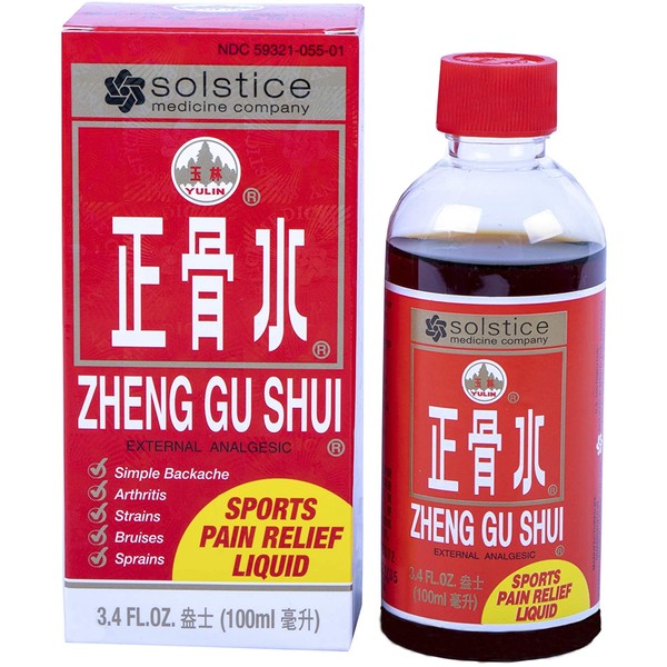 Zheng Gu Shui External Analgesic Relief of Muscle, Joint, Back Pains (3.4 Fl Oz) (1 Bottle)