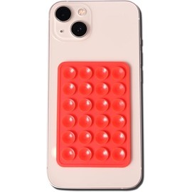 Red Adhesive Mount Cellphone Mobile Phone Grip Accessory Silicone Suction Mobile Phone Holder