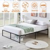 VECELO 16" Metal Platform Bed Frame/Mattress Foundation/No Box Spring Needed