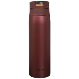 Tiger Thermos MCX-A502RO Tiger Water Bottle, 16.9 fl oz (500 ml), Sahara Mug, Stainless Steel Bottle, One-Touch, Lightweight, Red Ochre