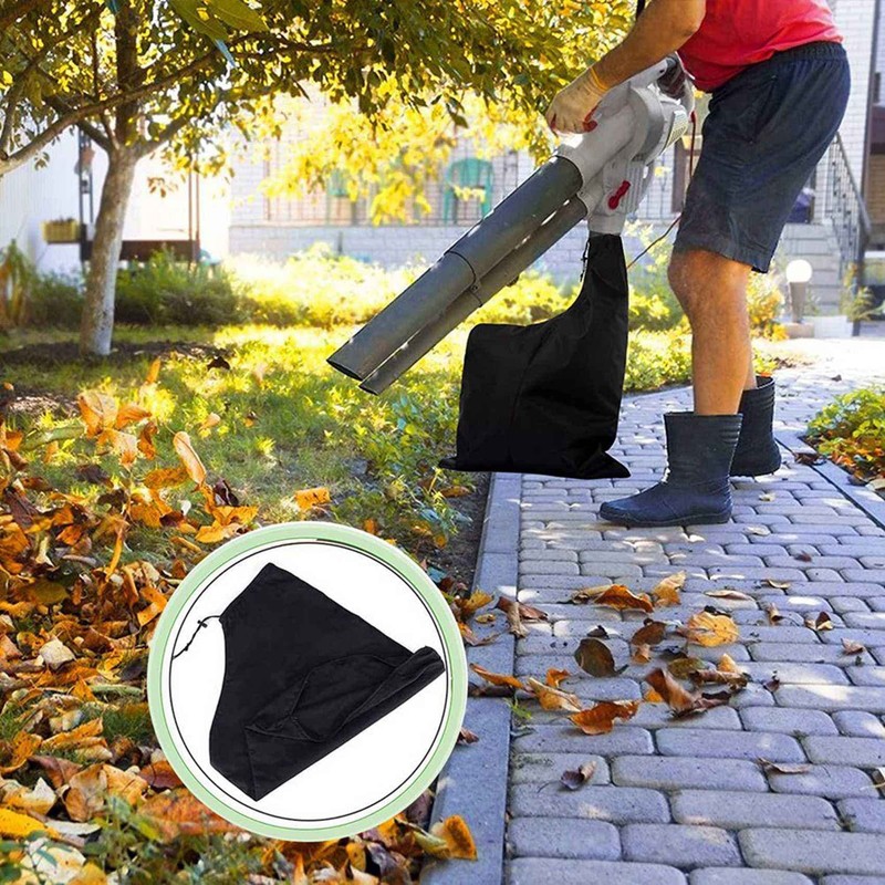 2X Leaf Blower Bag Zippered Bottom Dump Leaf Blower Vacuum