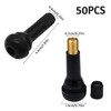 Pack of 50 Rubber Valves Tyre Rubber Valves Universal Tyre