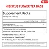 FRESHDRINKUS FreshDrinkUS, Premium 115 Hibiscus Flowers Tea Bags, 100% Natural